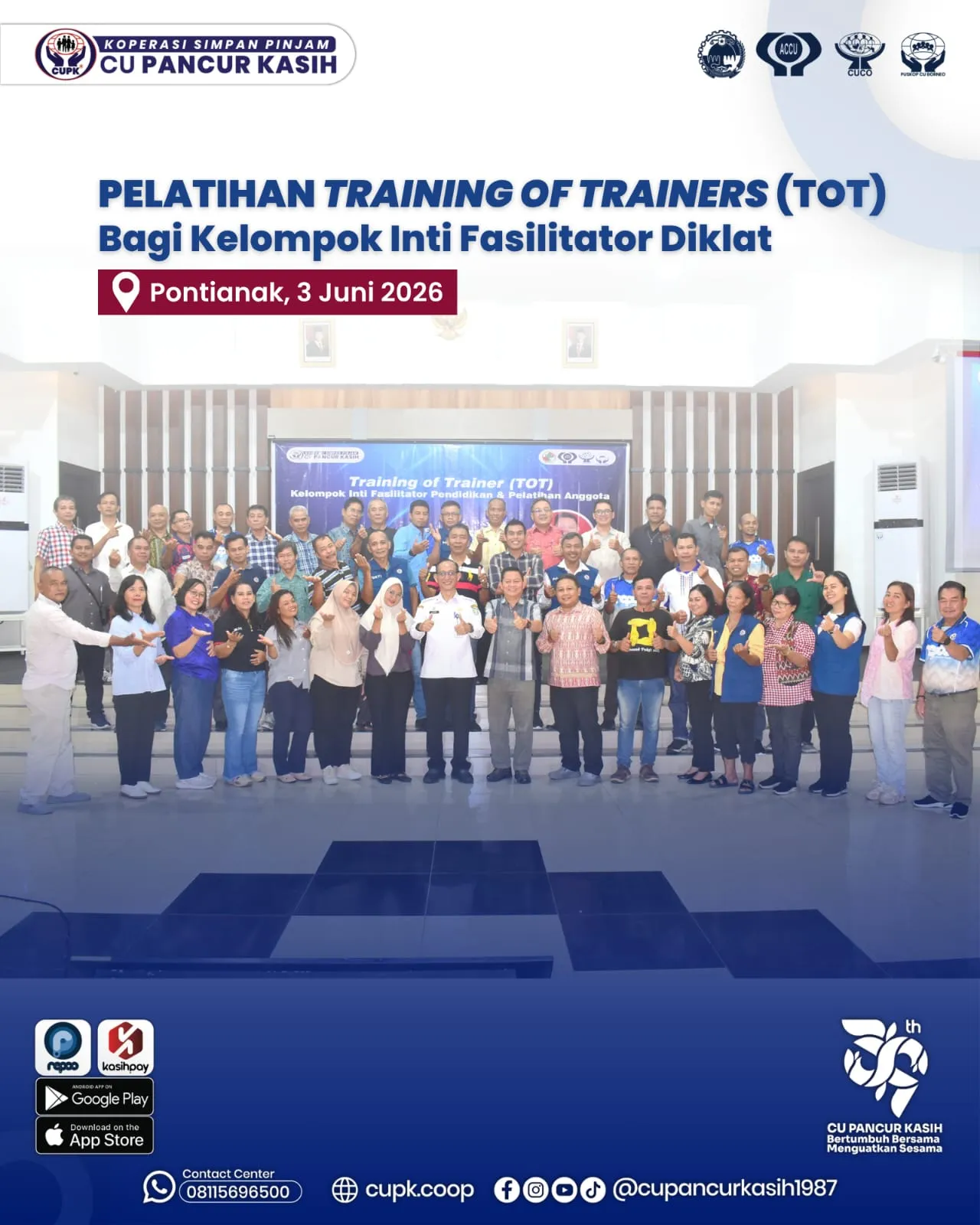 Pelatihan Training Of Trainers (TOT) Bagi Kelompok Inti Fasilitator Diklat - KSP Credit Union Pancur Kasih