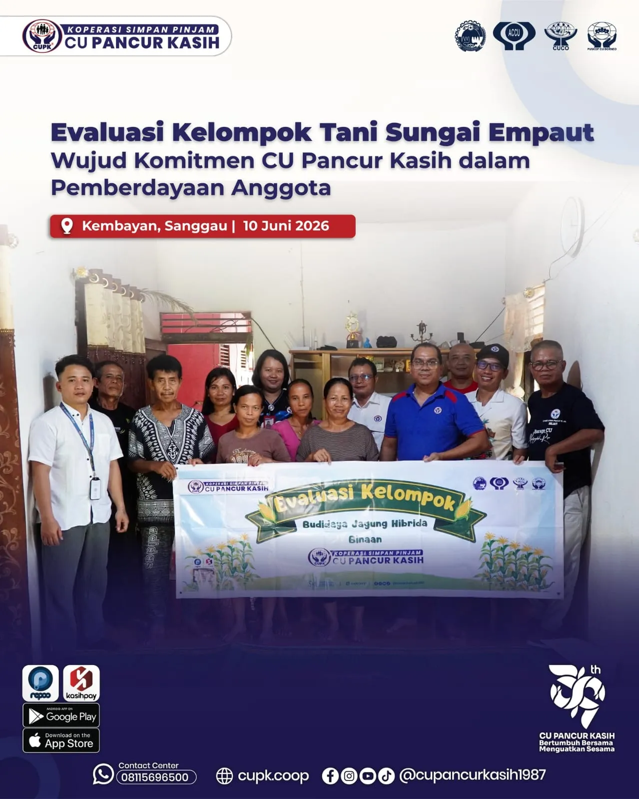 Evaluasi Kelompok Tani Sungai Empaut Wujud Komitmen CU Pancur Kasih dalam Pemberdayaan Anggota - KSP Credit Union Pancur Kasih
