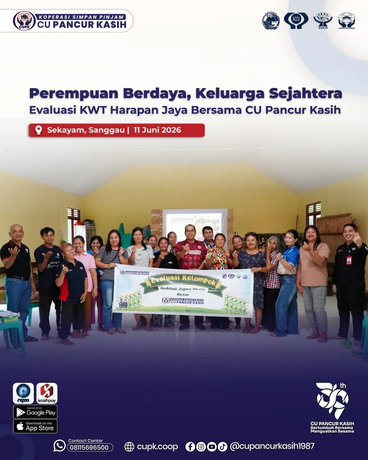 Perempuan Berdaya, Keluarga Sejahtera Evaluasi KWT Harapan Jaya Bersama CU Pancur Kasih - KSP Credit Union Pancur Kasih