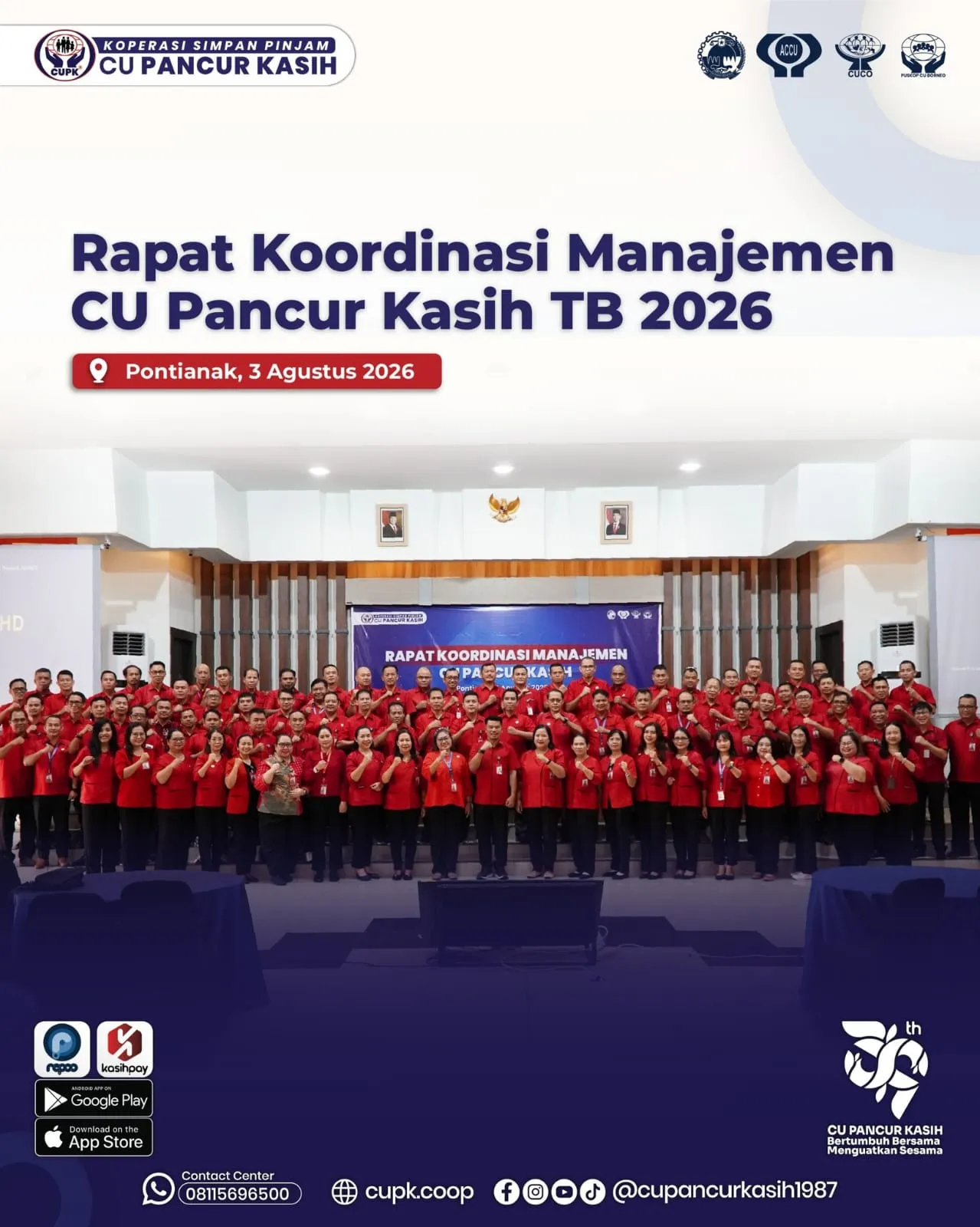 Rapat Koordinasi Manajemen CU Pancur Kasih TB 2026 - KSP Credit Union Pancur Kasih