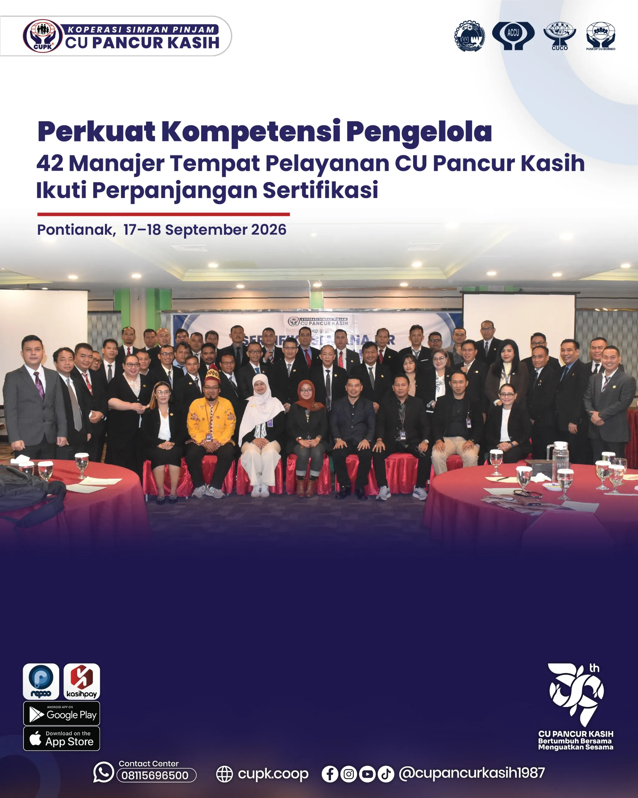 Perkuat Kompetensi Pengelola, 42 Manajer Tempat Pelayanan CU Pancur Kasih Ikuti Perpanjangan Sertifikasi - KSP Credit Union Pancur Kasih